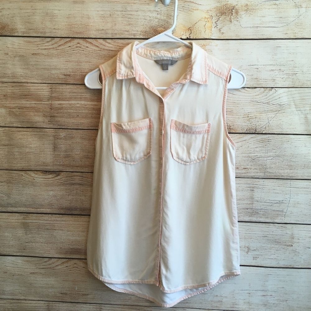 RUBBISH BUTTON FRONT TOP IN FADED PINK